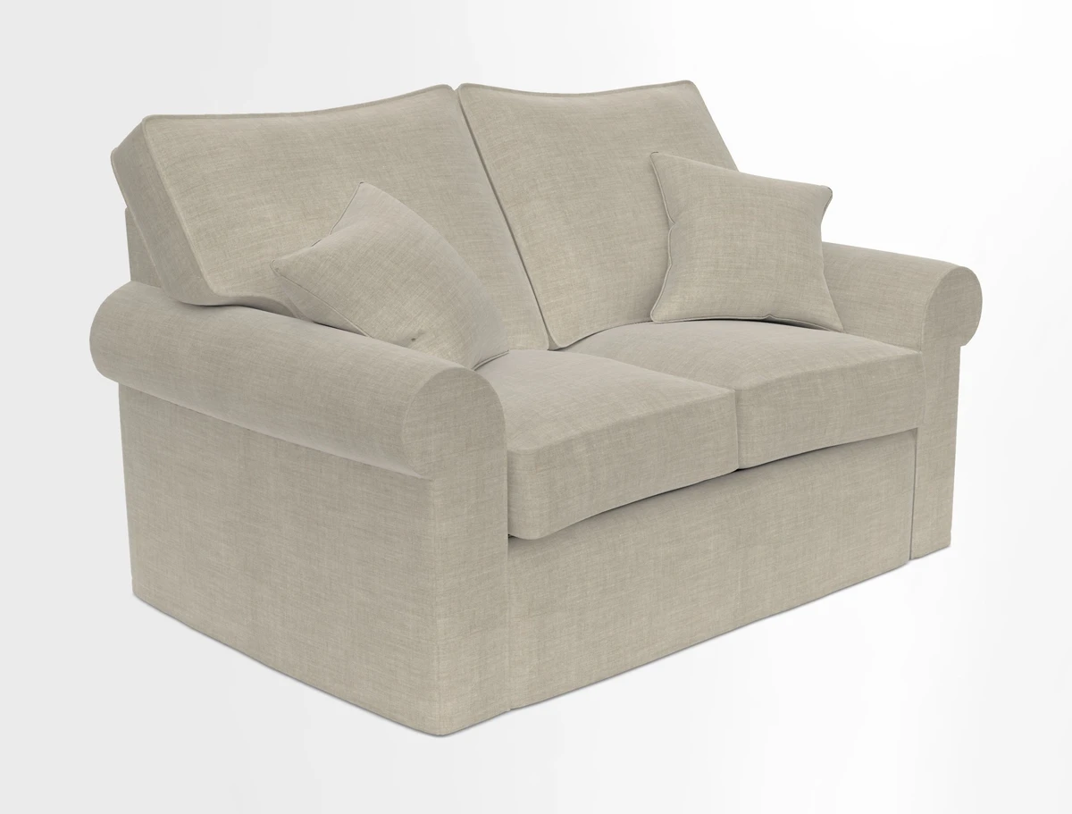 Upperton 2.5 Seater Sofa in Two Tone Plain Biscuit