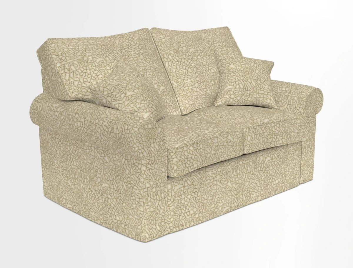 Upperton 2.5 Seater Sofa in Two Tone Plain Biscuit