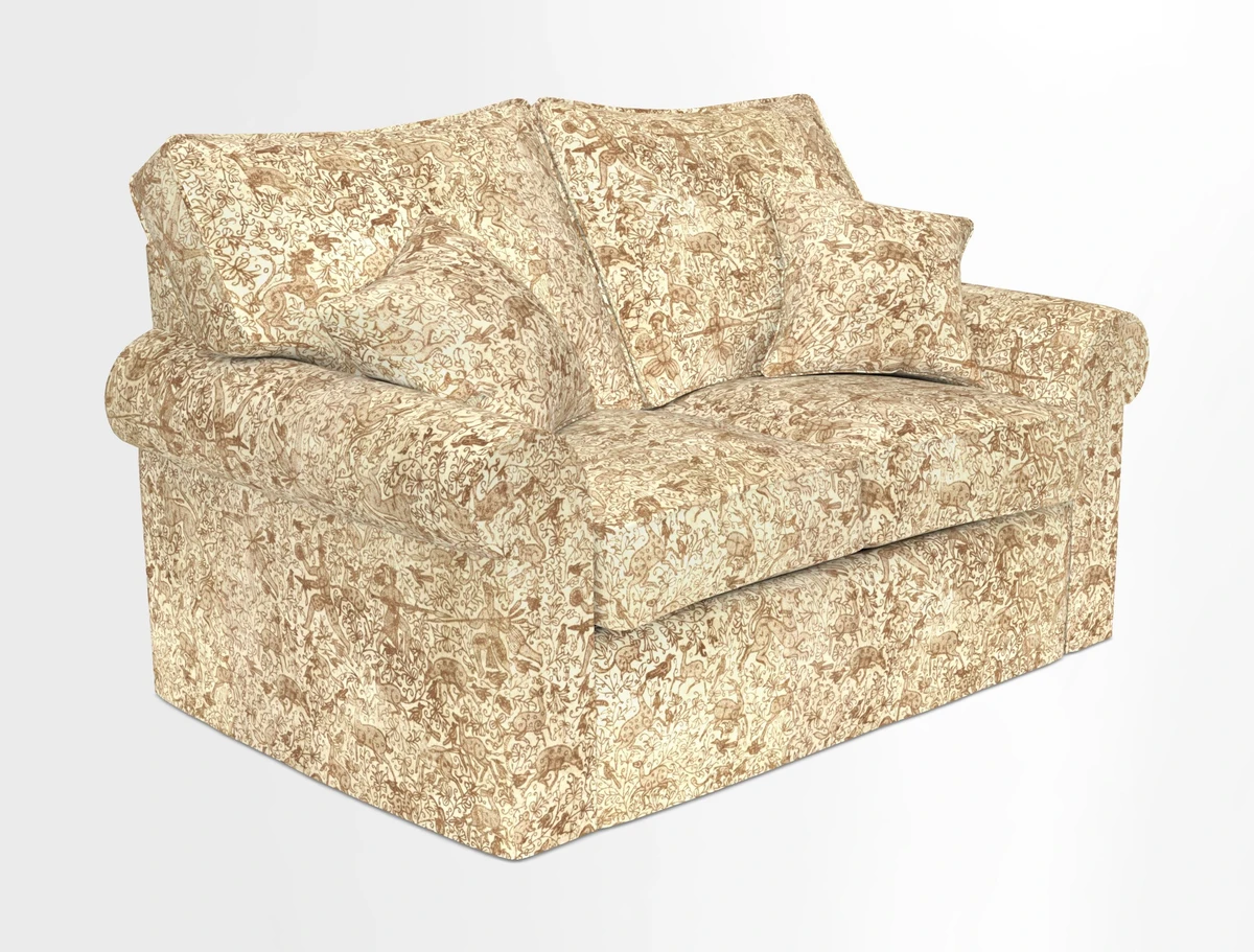 Upperton 2.5 Seater Sofa in Two Tone Plain Biscuit