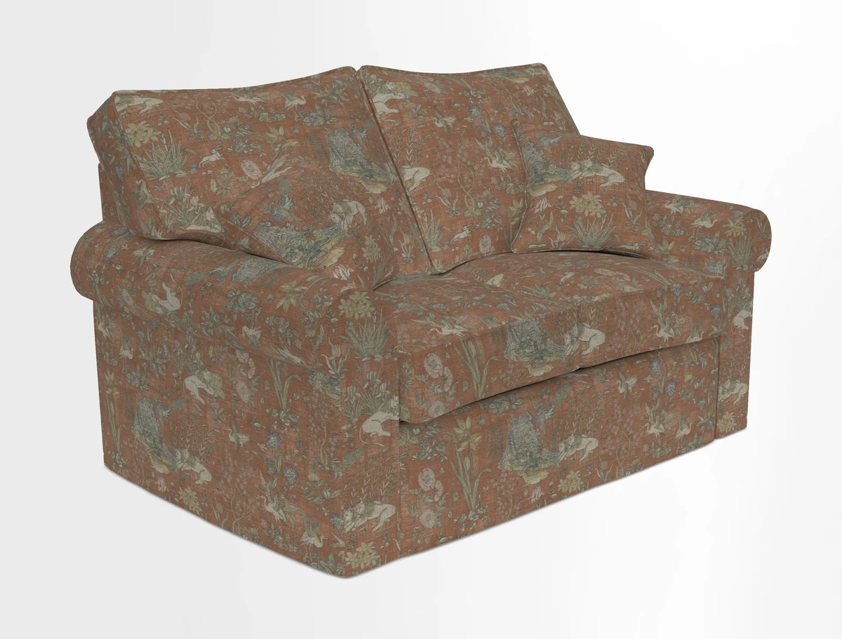 Upperton 2.5 Seater Sofa in Two Tone Plain Biscuit