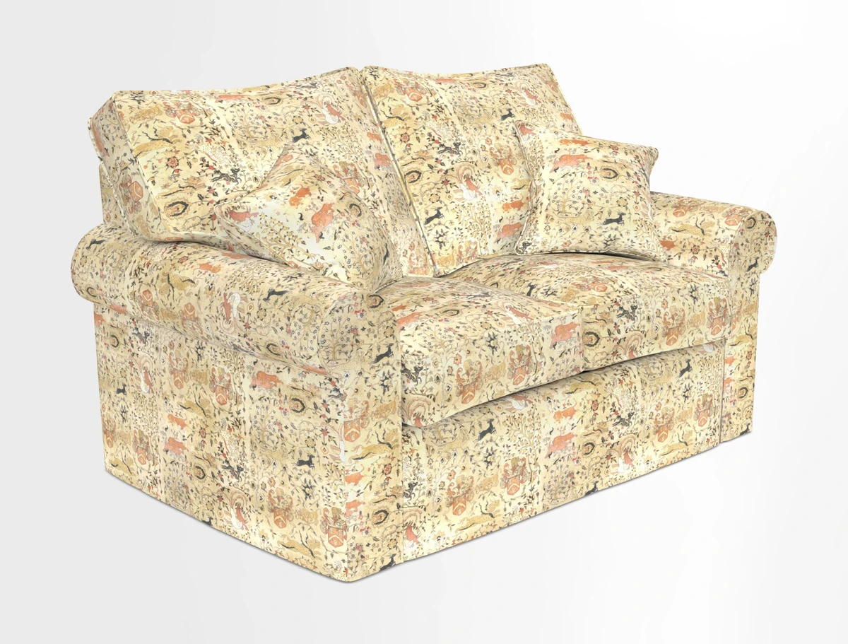 Upperton 2.5 Seater Sofa in Two Tone Plain Biscuit