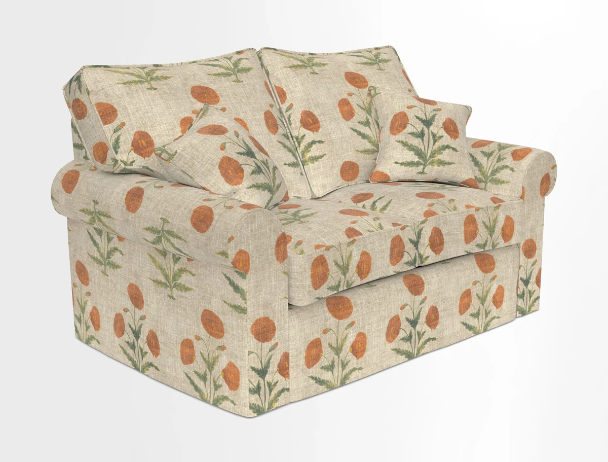 Upperton 2.5 Seater Sofa in Two Tone Plain Biscuit