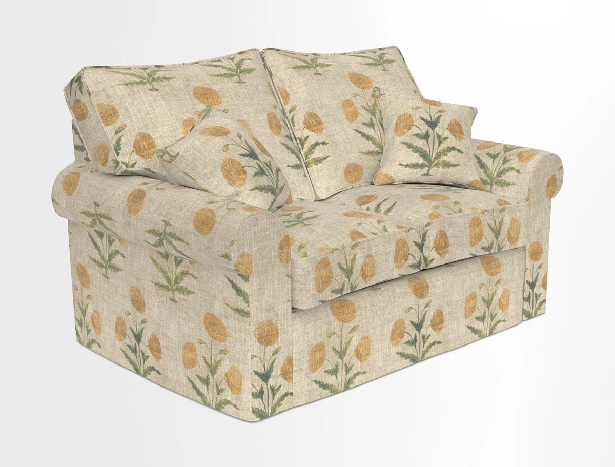 Upperton 2.5 Seater Sofa in Two Tone Plain Biscuit