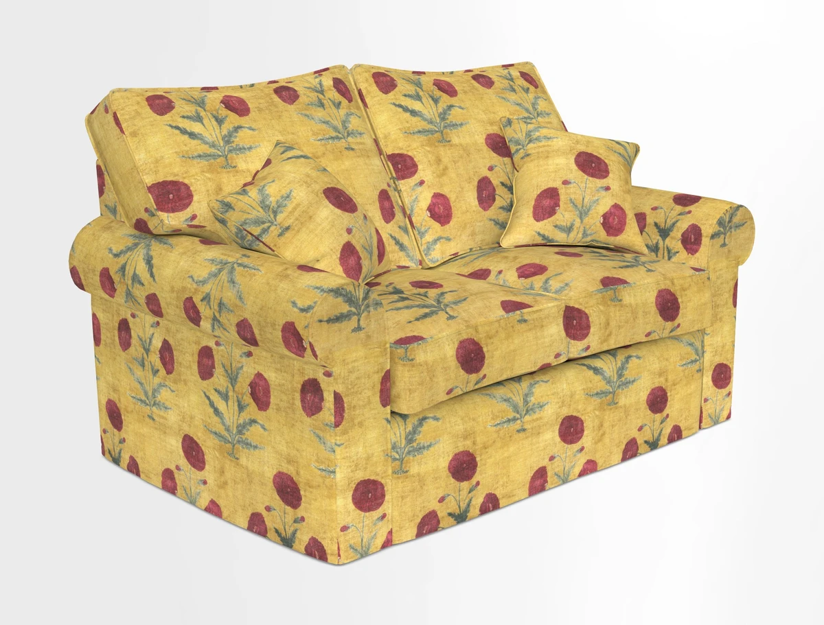 Upperton 2.5 Seater Sofa in Two Tone Plain Biscuit