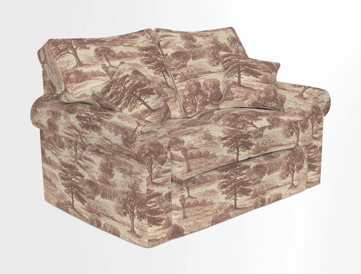 Upperton 2.5 Seater Sofa in Two Tone Plain Biscuit