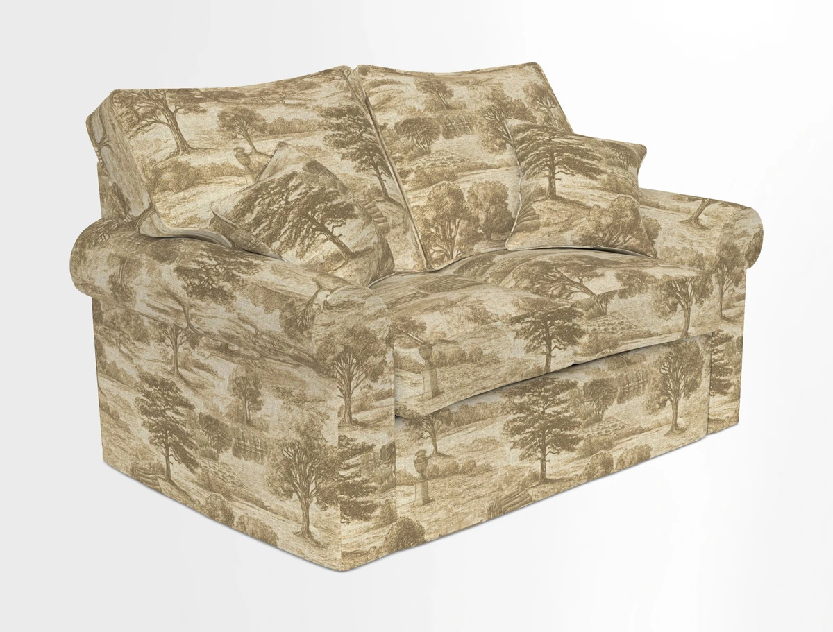 Upperton 2.5 Seater Sofa in Two Tone Plain Biscuit
