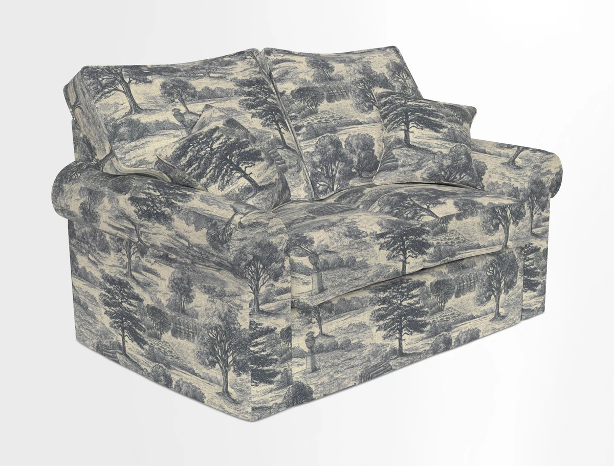 Upperton 2.5 Seater Sofa in Two Tone Plain Biscuit