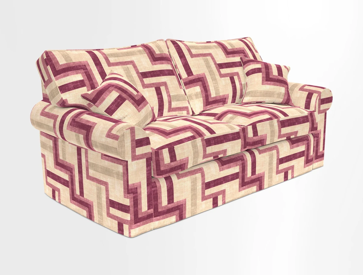 Upperton Sofa Bed in Floral Linen Even So Verde