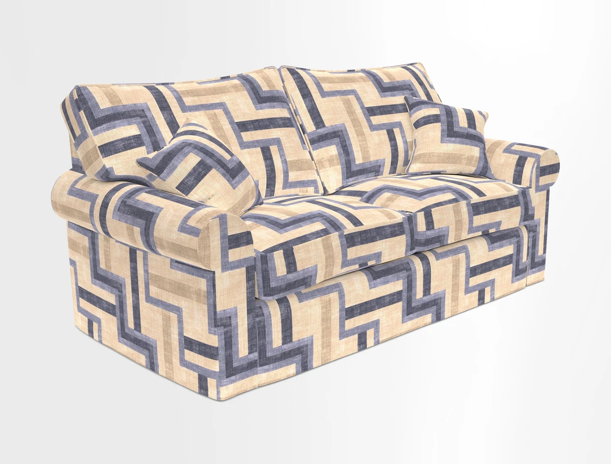 Upperton Sofa Bed in Floral Linen Even So Verde