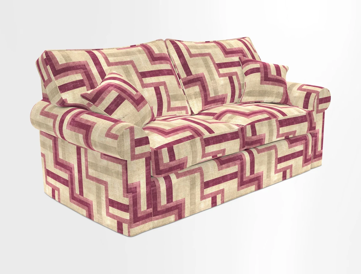Upperton Sofa Bed in Floral Linen Even So Verde