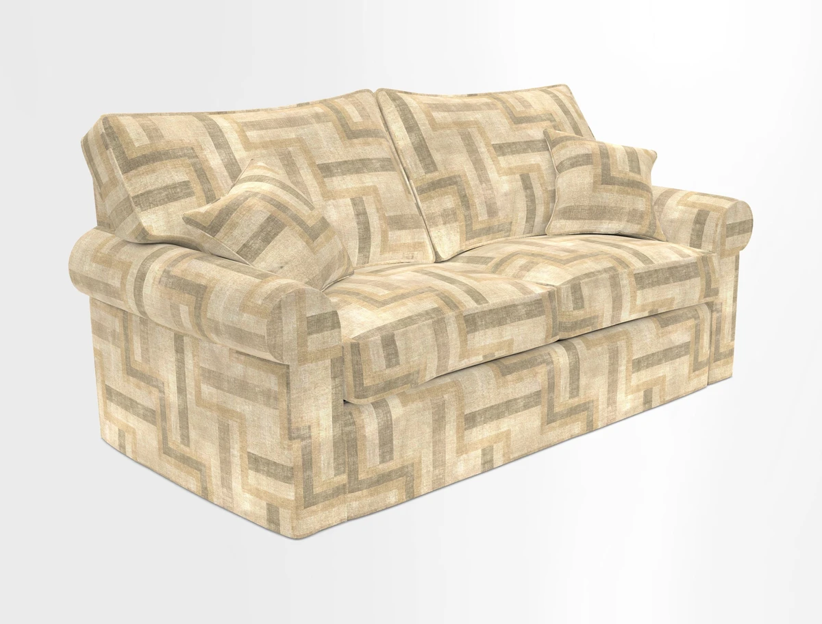 Upperton Sofa Bed in Floral Linen Even So Verde