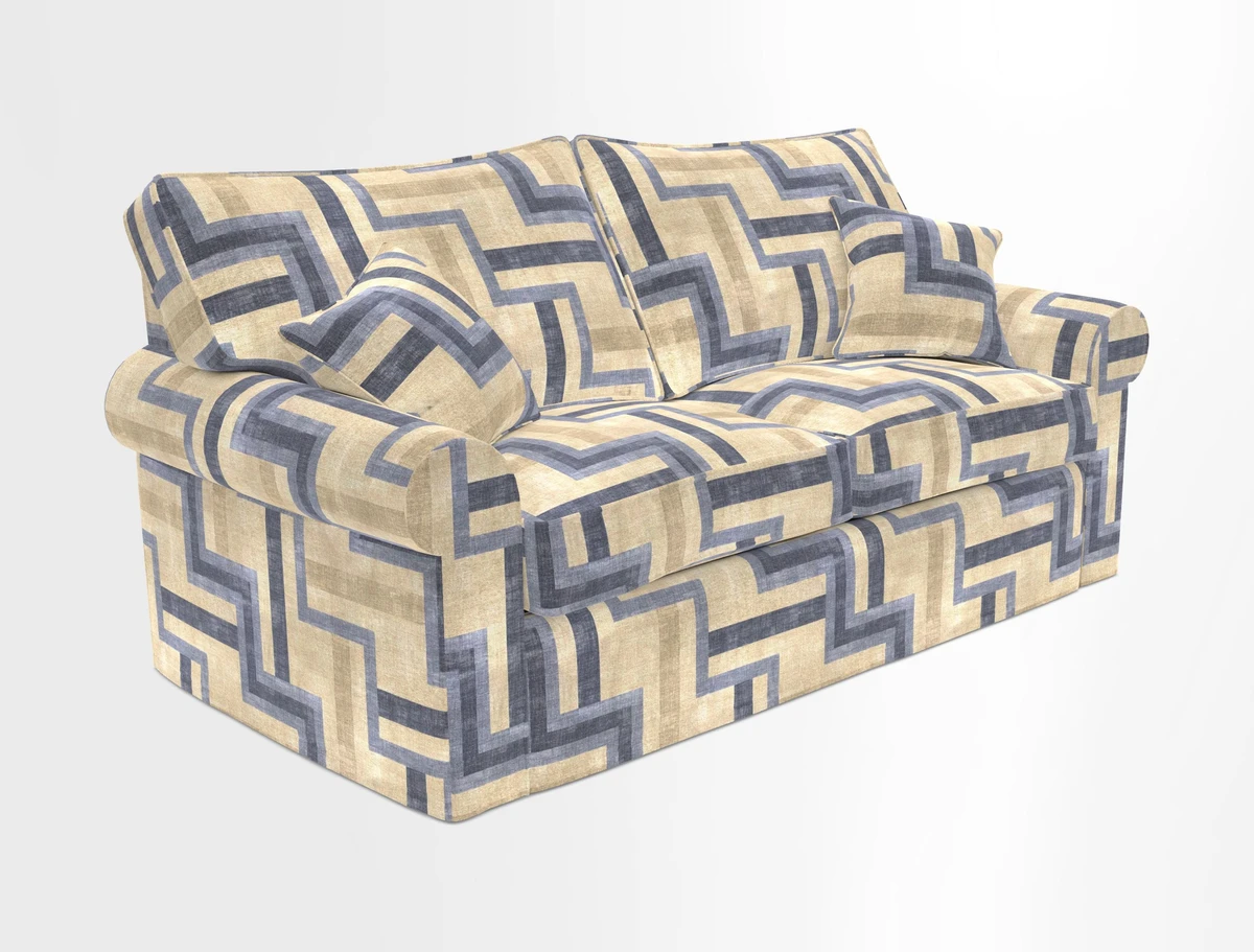 Upperton Sofa Bed in Floral Linen Even So Verde