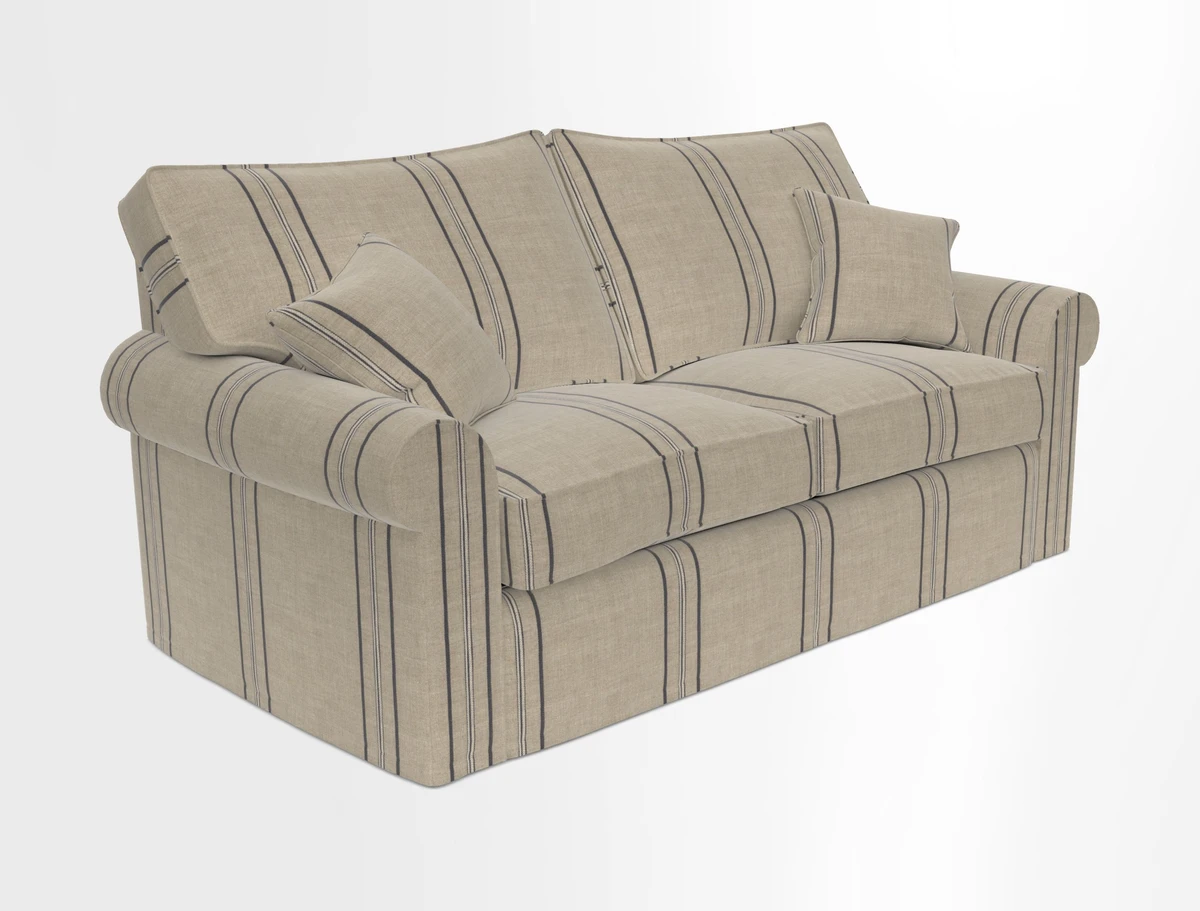 Upperton Sofa Bed in Floral Linen Even So Verde