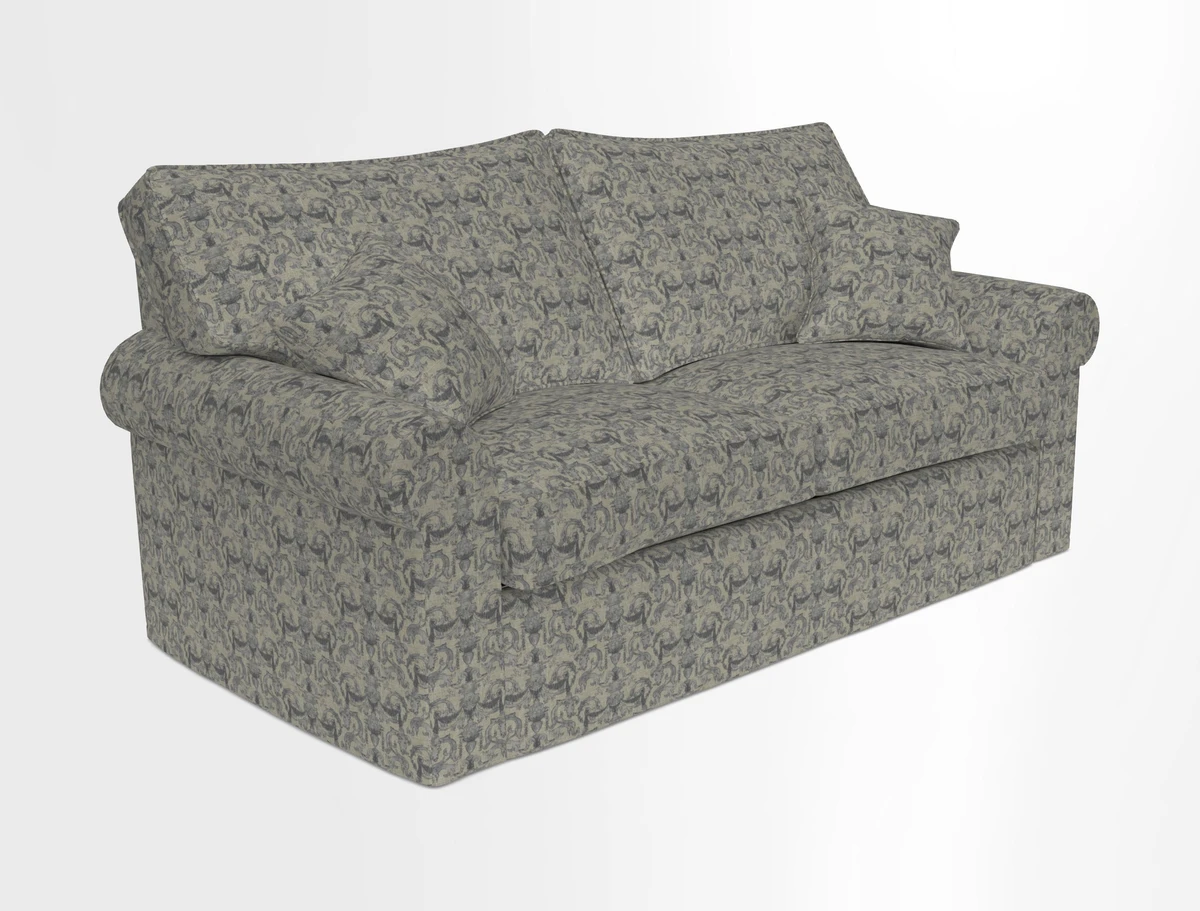 Upperton Sofa Bed in Floral Linen Even So Verde