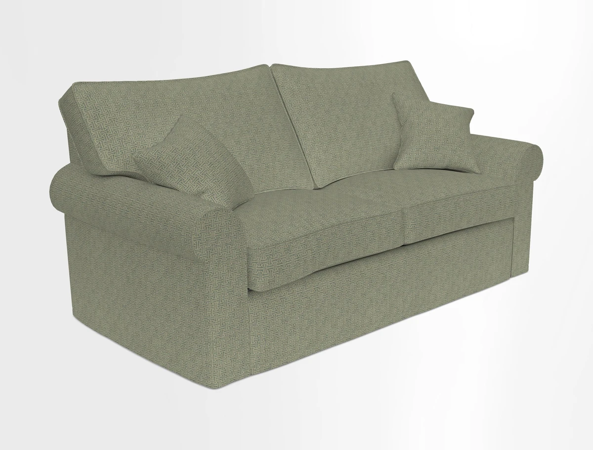 Upperton Sofa Bed in Floral Linen Even So Verde