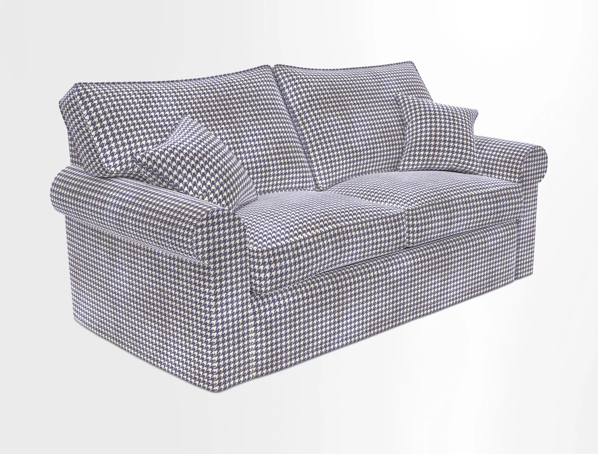 Upperton Sofa Bed in Floral Linen Even So Verde