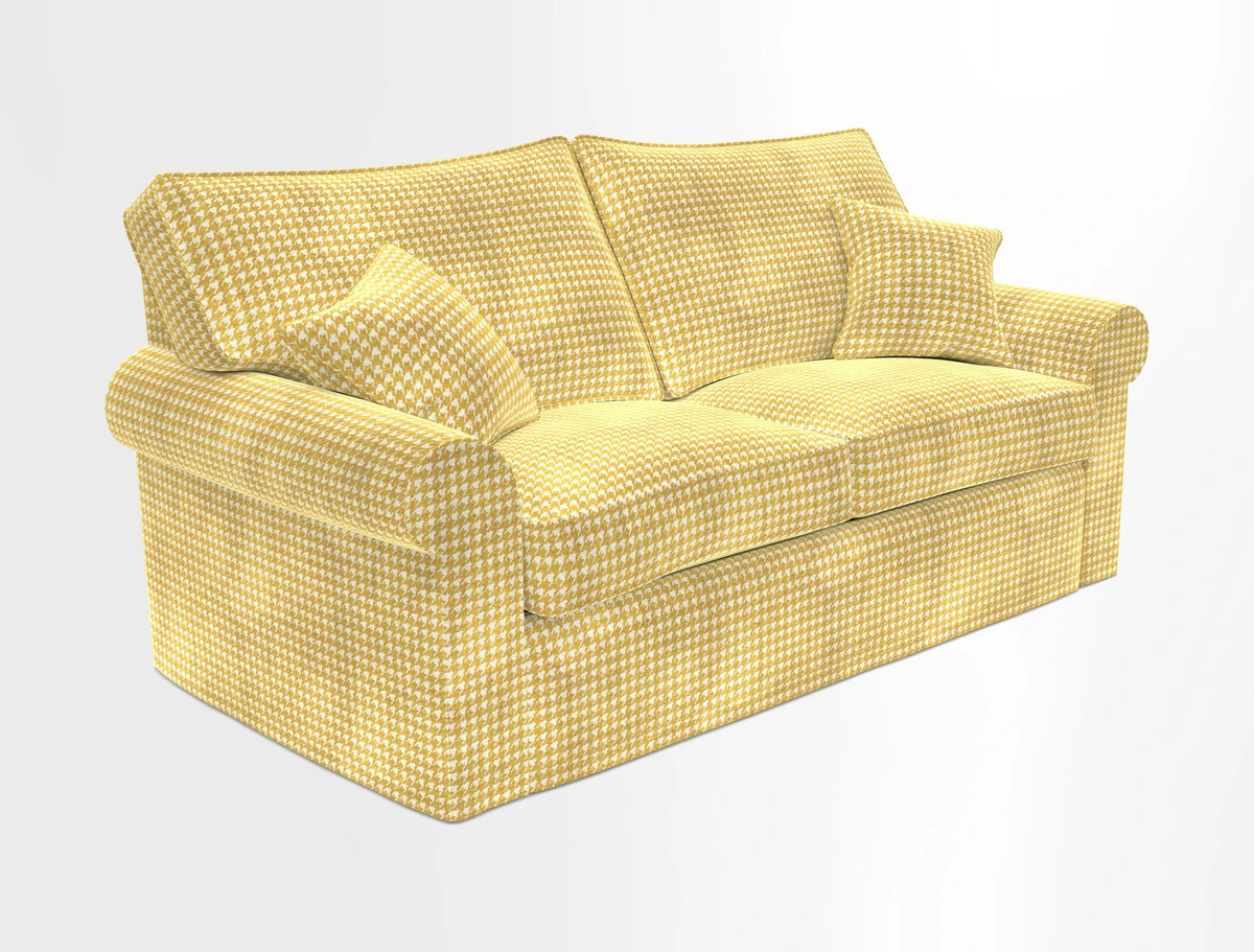 Upperton Sofa Bed in Floral Linen Even So Verde