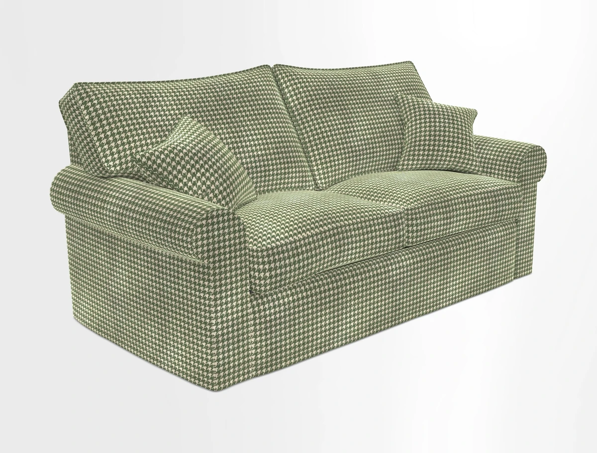 Upperton Sofa Bed in Floral Linen Even So Verde