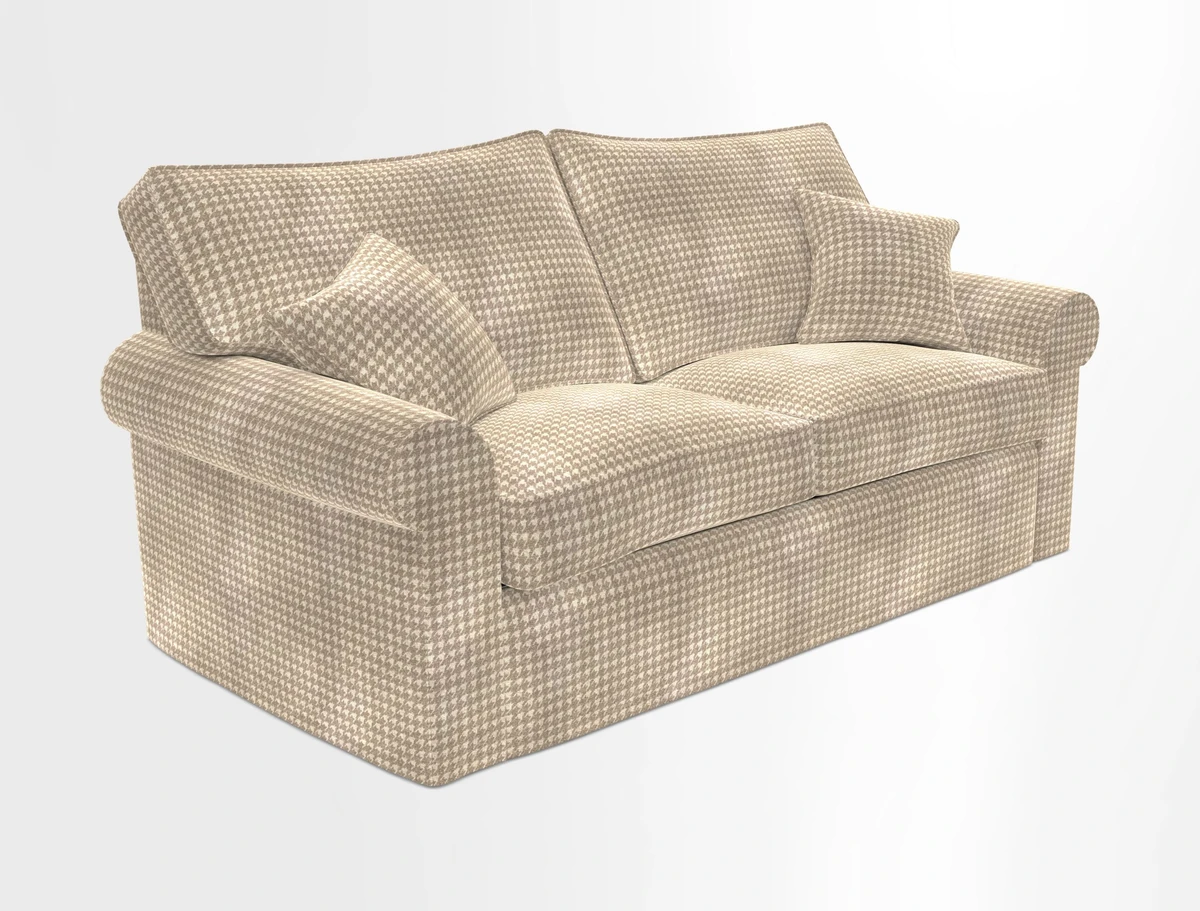 Upperton Sofa Bed in Floral Linen Even So Verde
