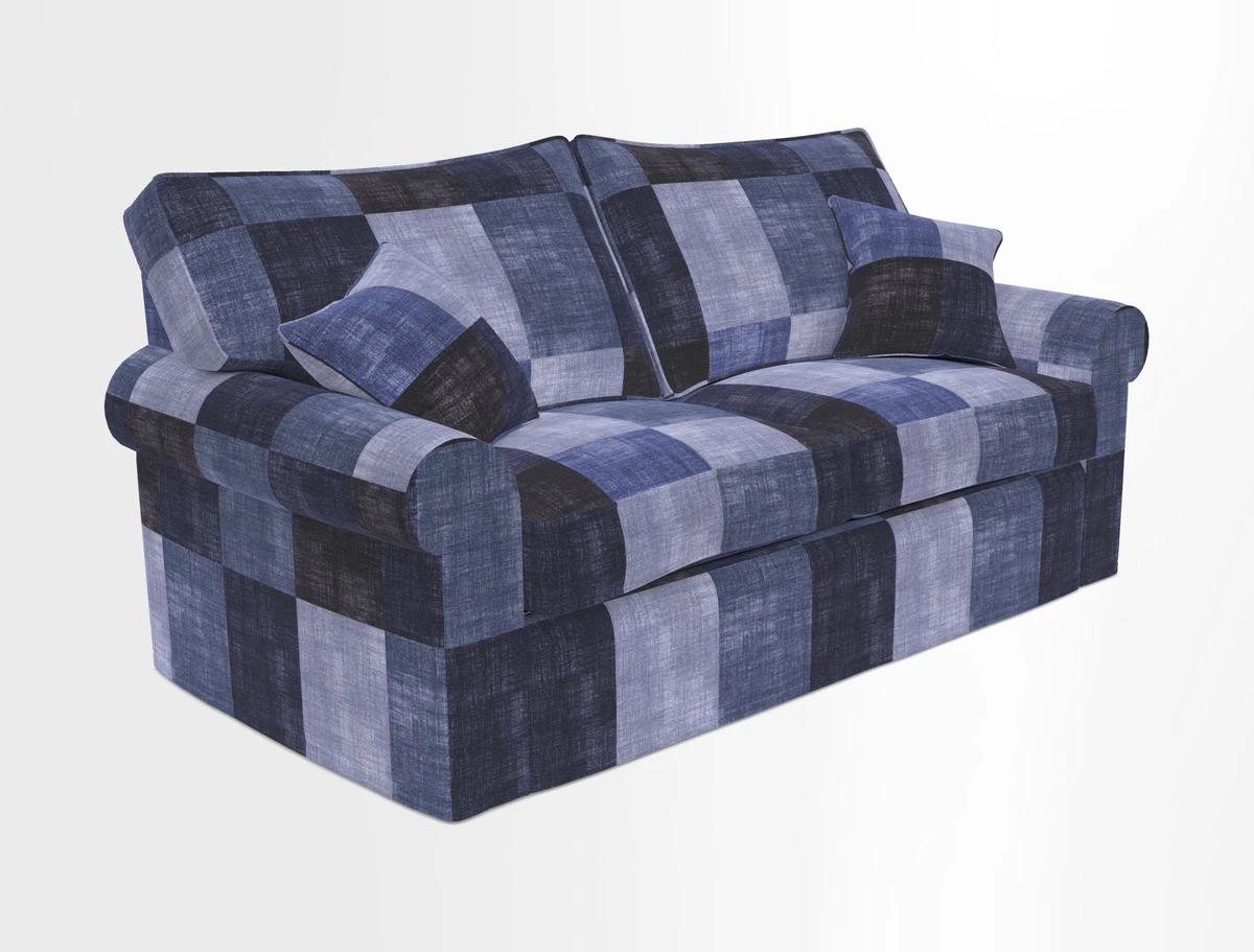 Upperton Sofa Bed in Floral Linen Even So Verde