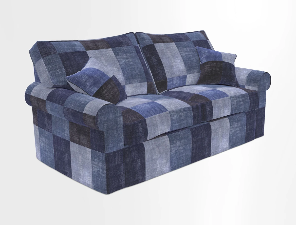Upperton Sofa Bed in Floral Linen Even So Verde