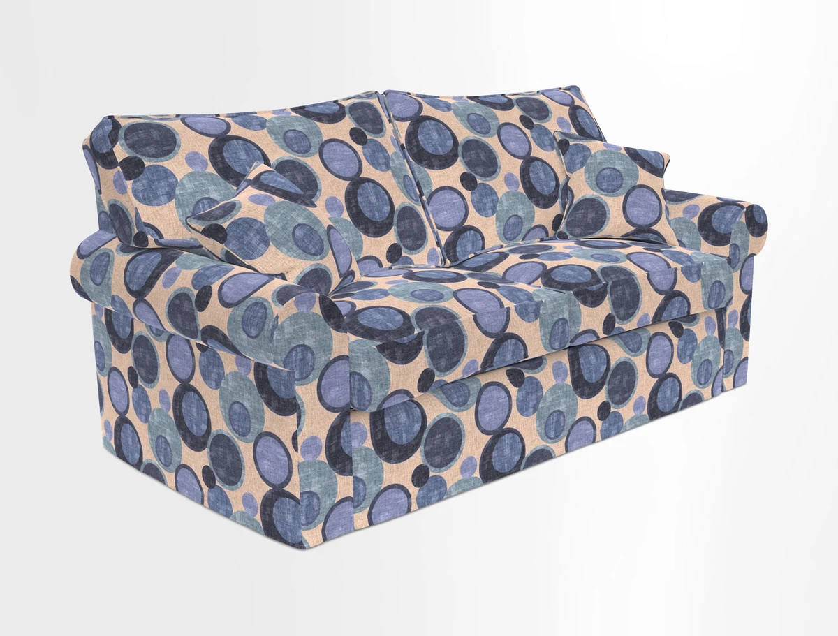 Upperton Sofa Bed in Floral Linen Even So Verde