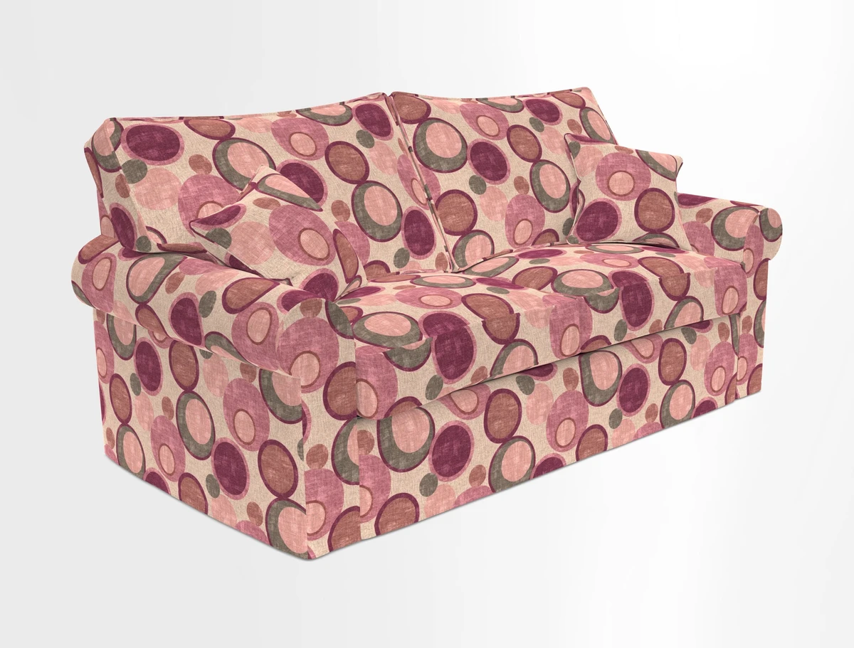 Upperton Sofa Bed in Floral Linen Even So Verde