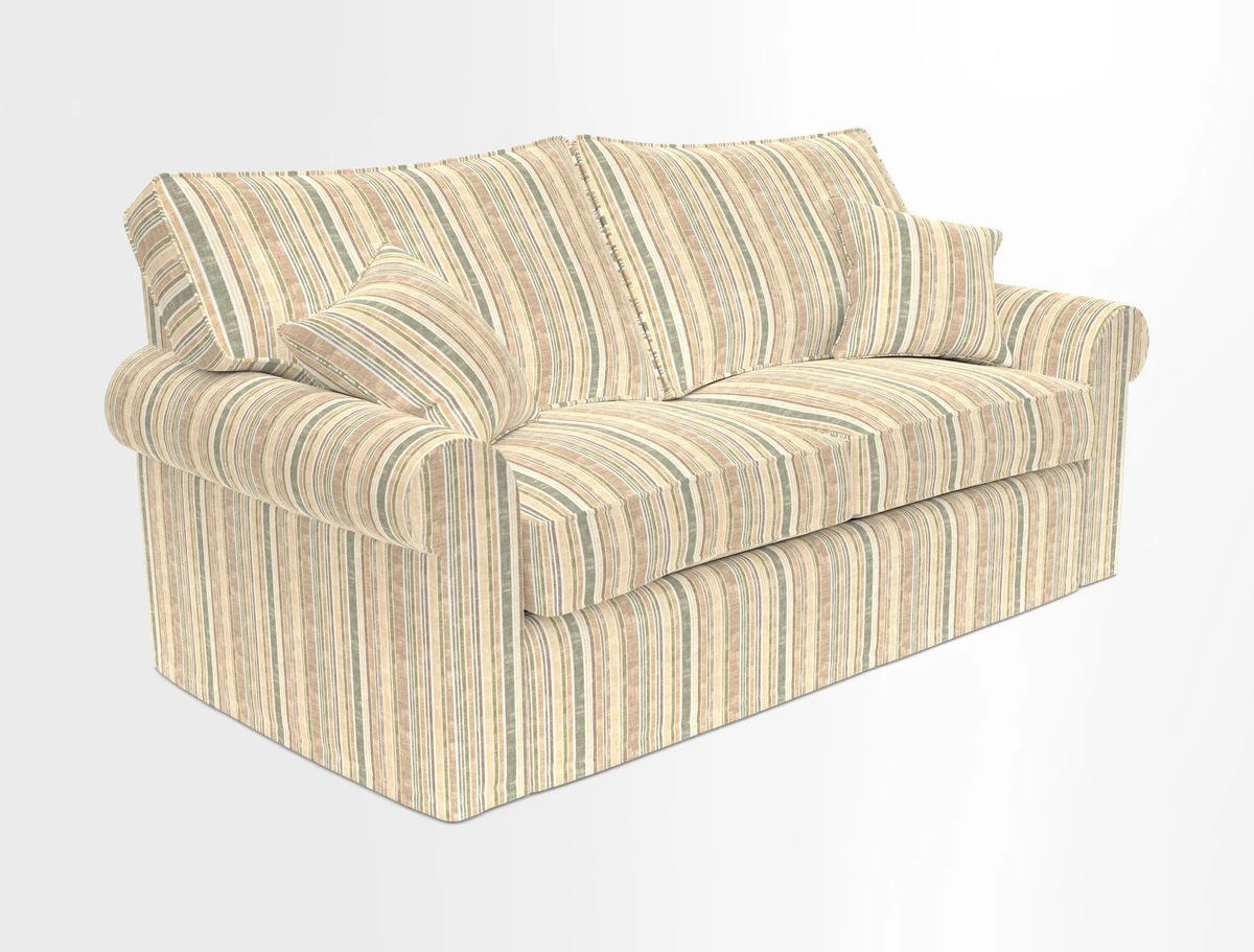 Upperton Sofa Bed in Floral Linen Even So Verde