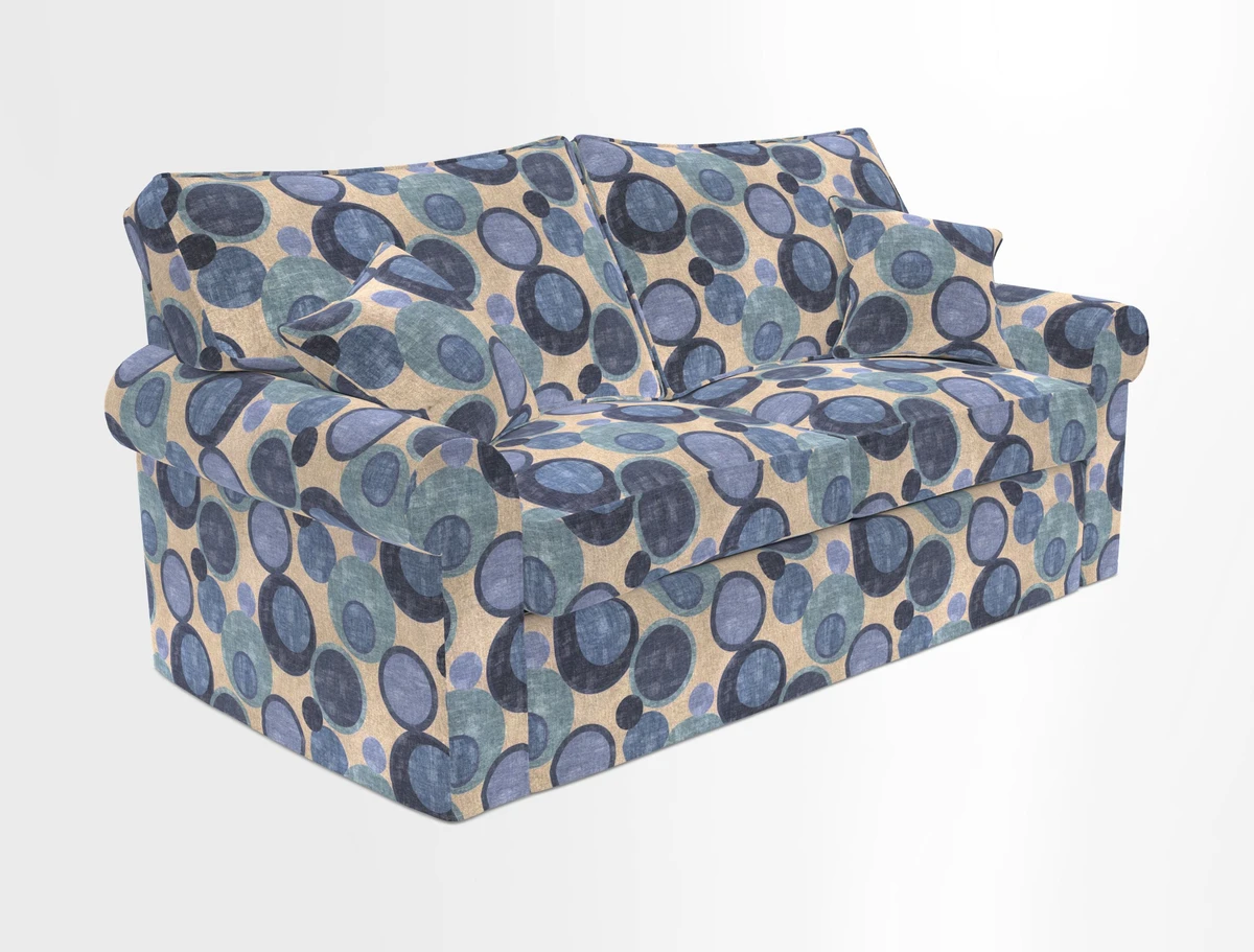 Upperton Sofa Bed in Floral Linen Even So Verde