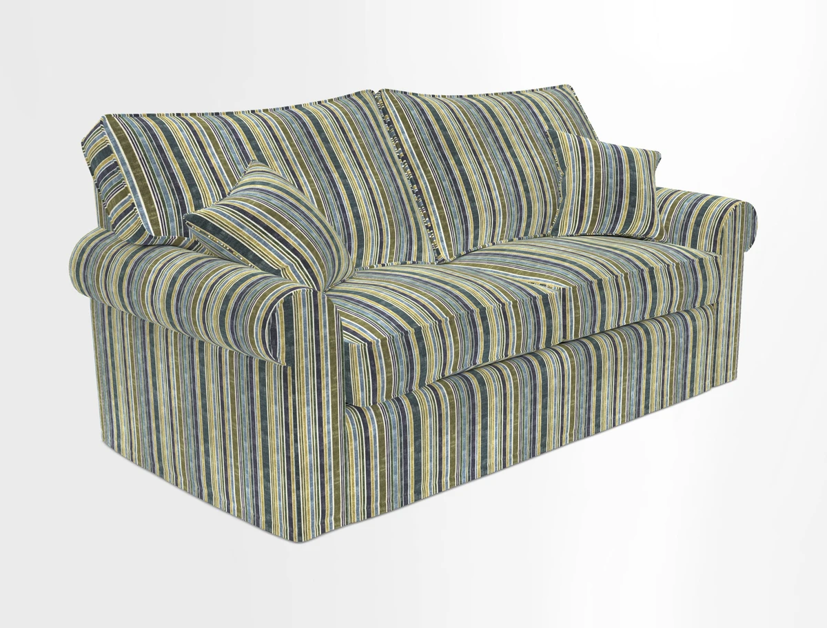Upperton Sofa Bed in Floral Linen Even So Verde