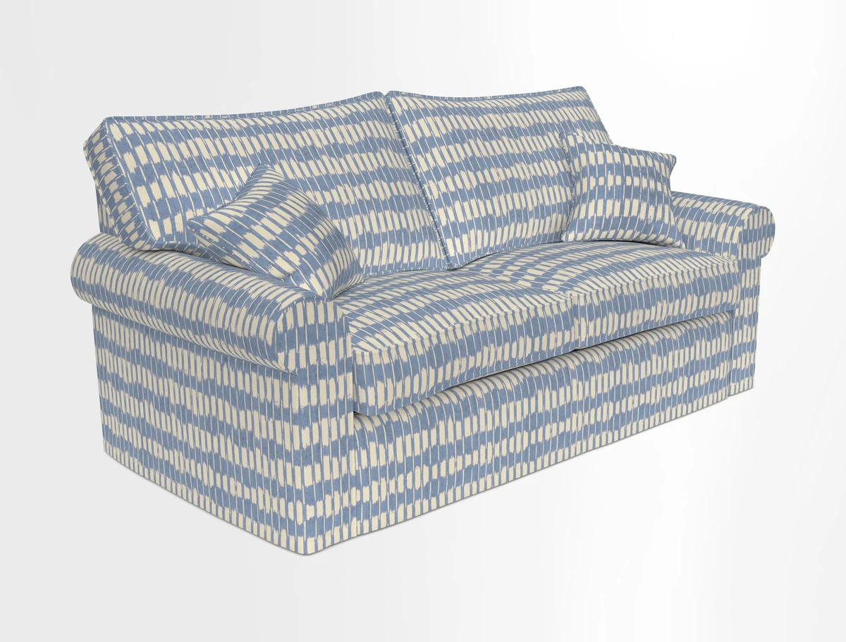 Upperton Sofa Bed in Floral Linen Even So Verde