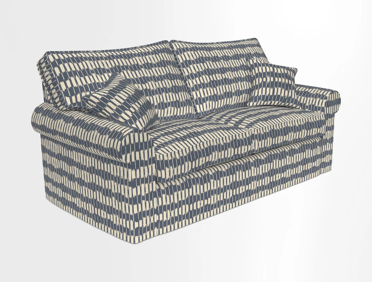 Upperton Sofa Bed in Floral Linen Even So Verde