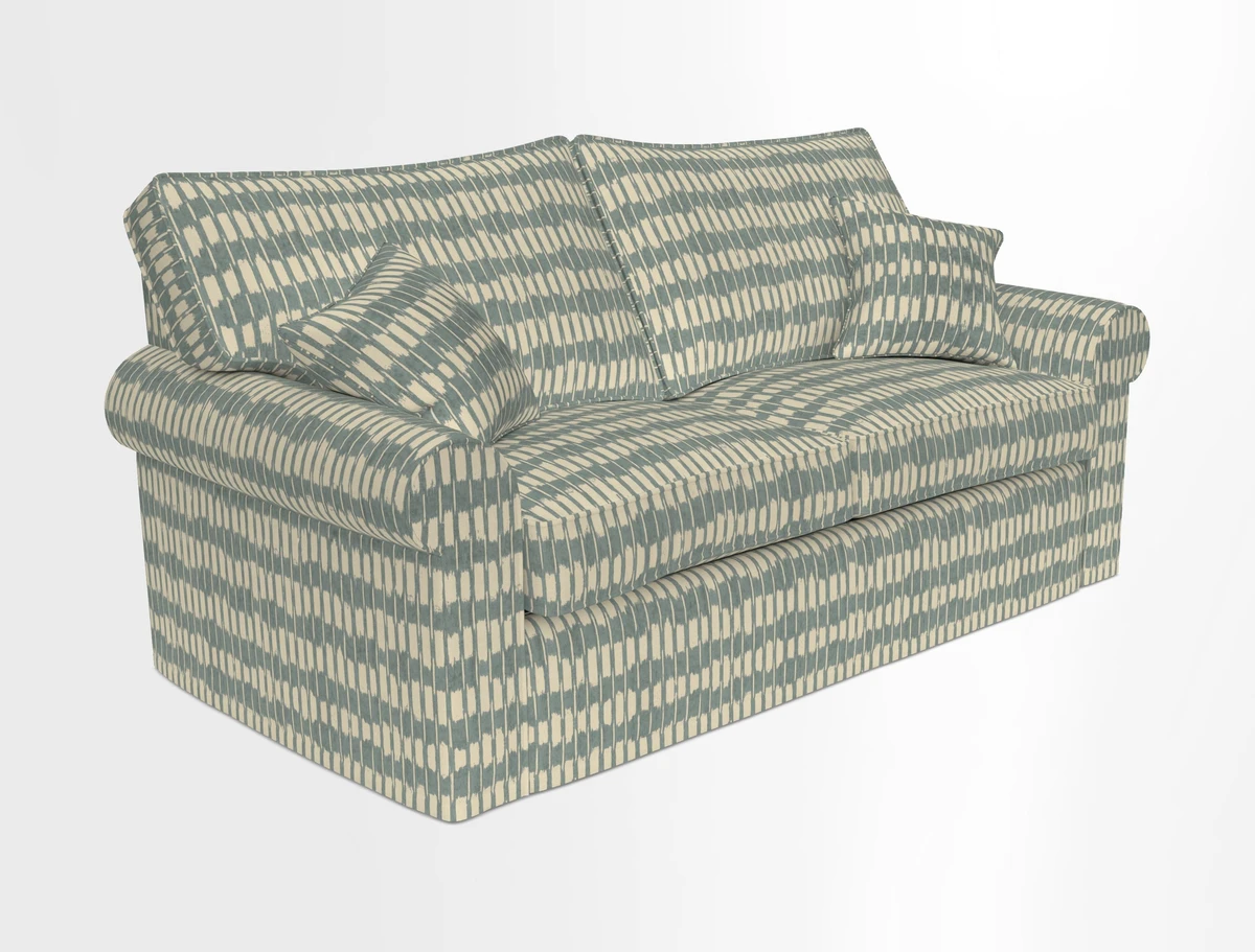 Upperton Sofa Bed in Floral Linen Even So Verde