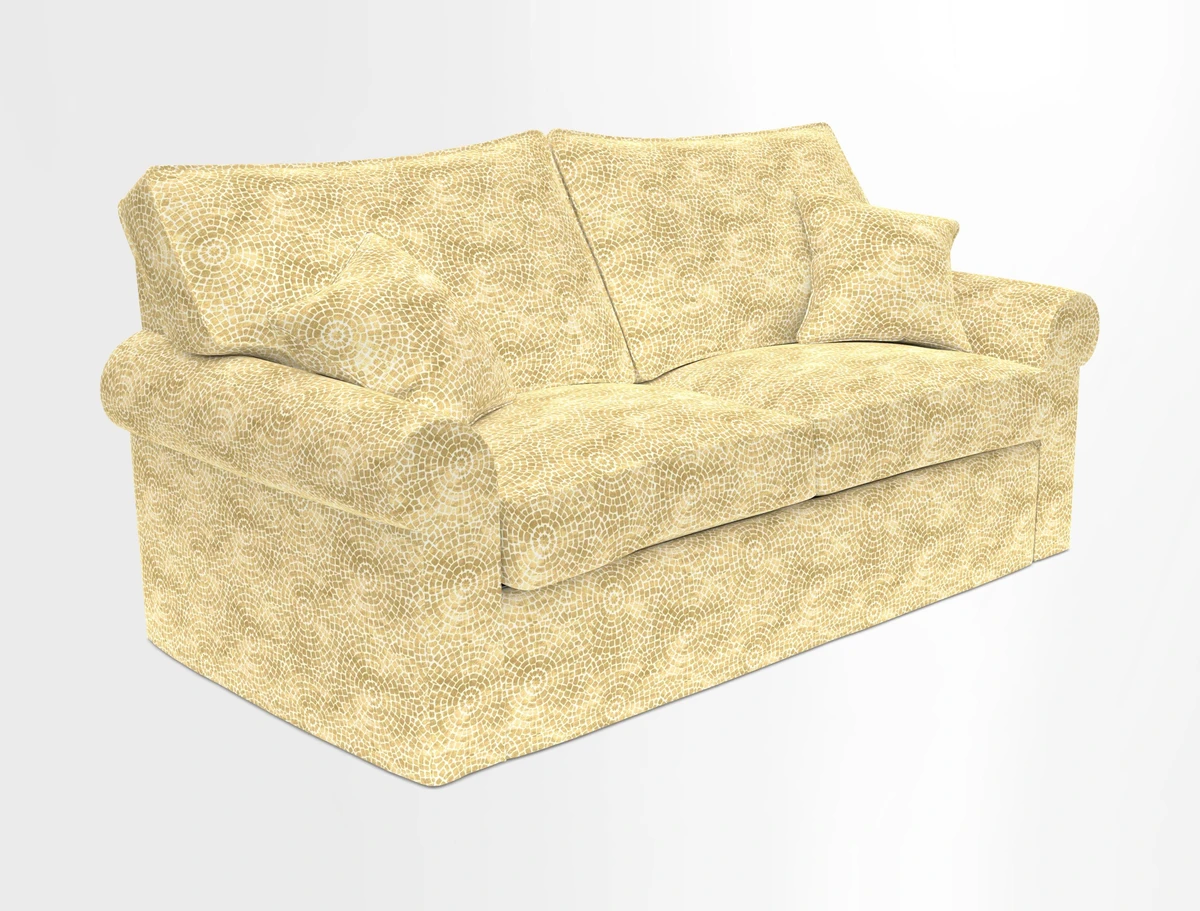 Upperton Sofa Bed in Floral Linen Even So Verde