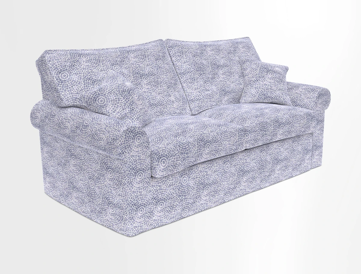 Upperton Sofa Bed in Floral Linen Even So Verde