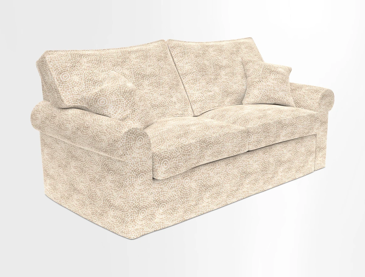 Upperton Sofa Bed in Floral Linen Even So Verde