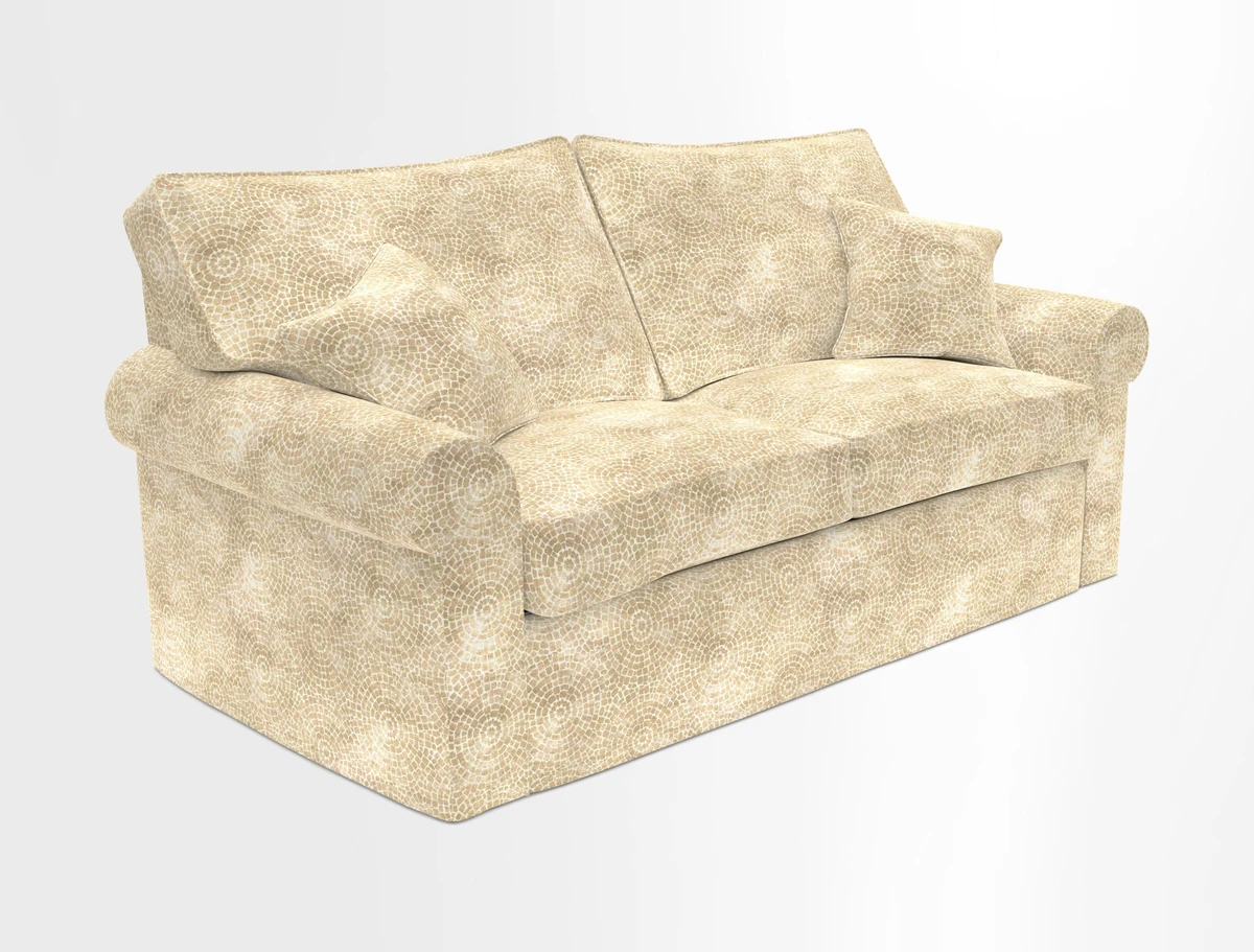 Upperton Sofa Bed in Floral Linen Even So Verde