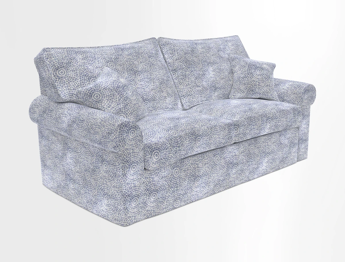 Upperton Sofa Bed in Floral Linen Even So Verde