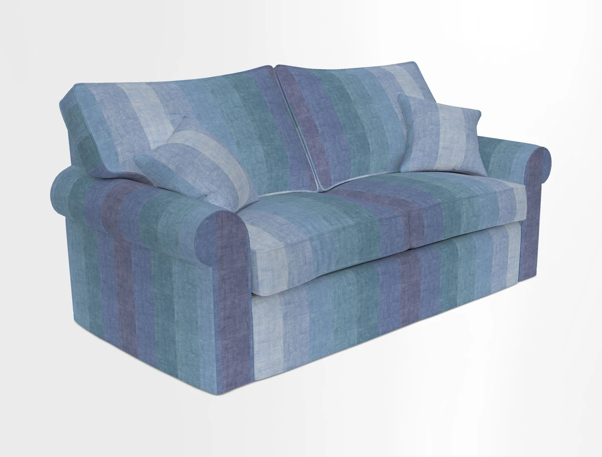 Upperton Sofa Bed in Floral Linen Even So Verde