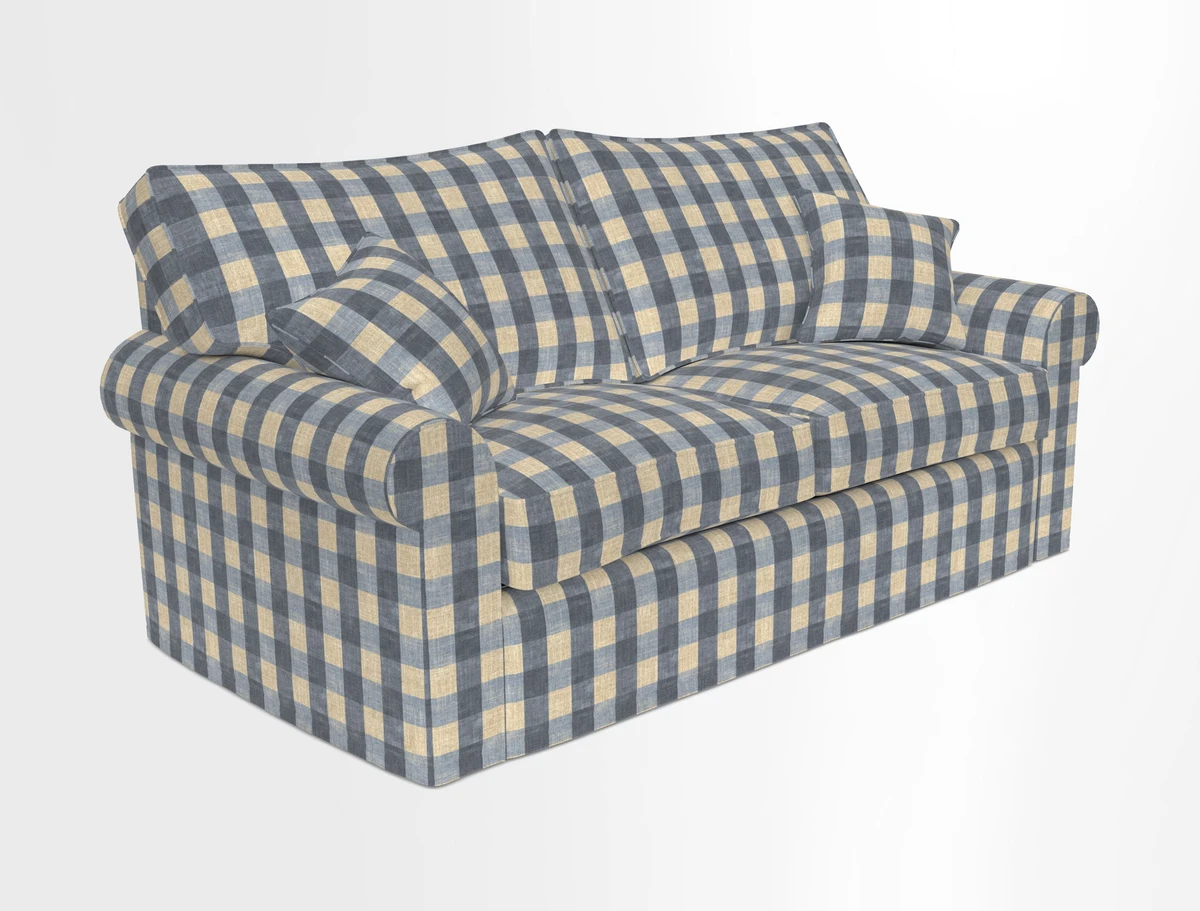 Upperton Sofa Bed in Floral Linen Even So Verde