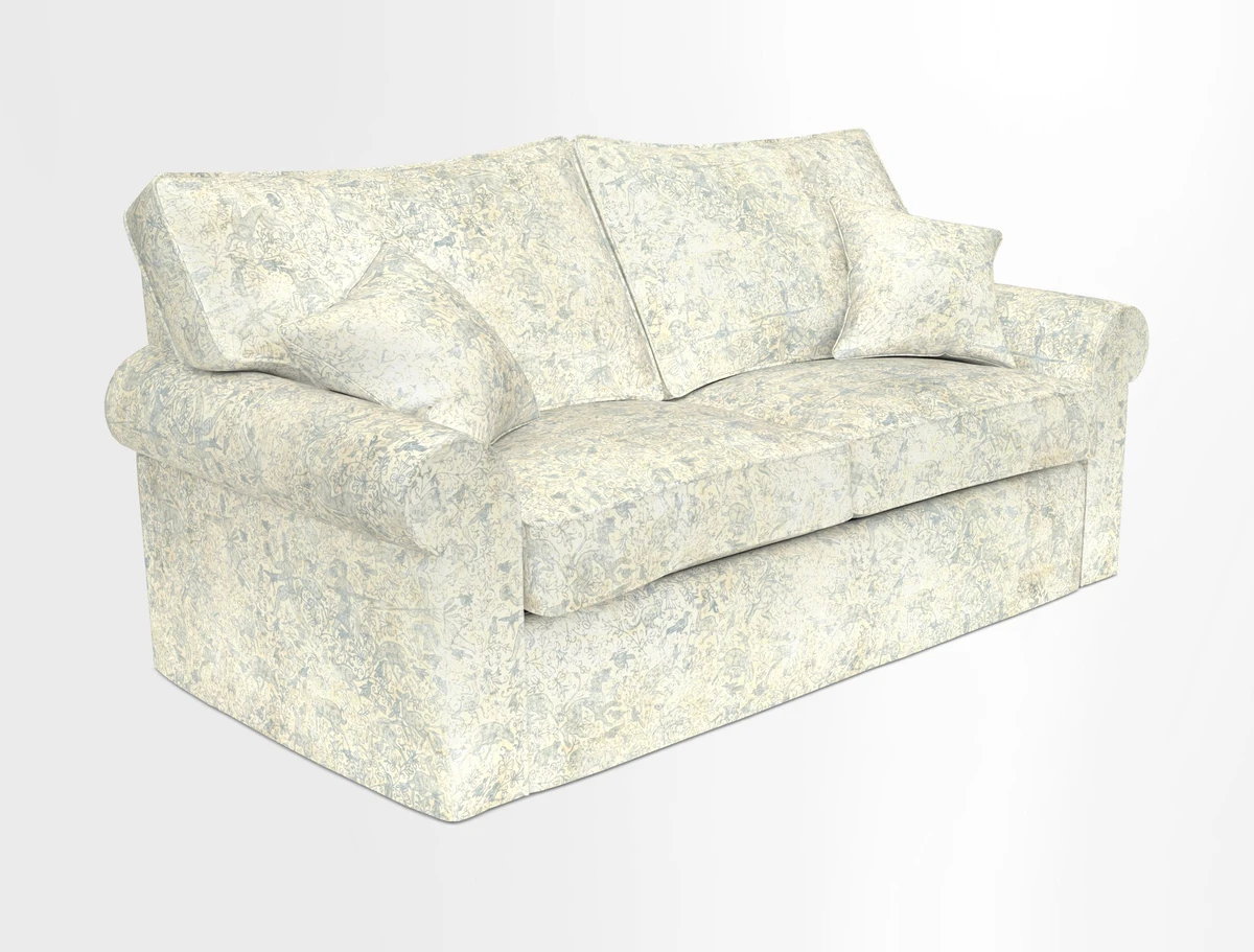 Upperton Sofa Bed in Floral Linen Even So Verde