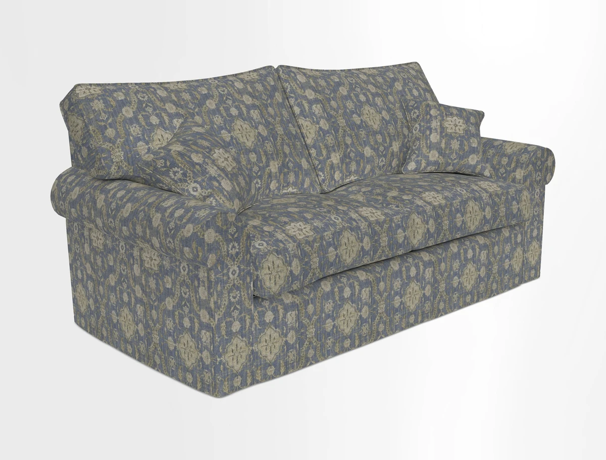 Upperton Sofa Bed in Floral Linen Even So Verde