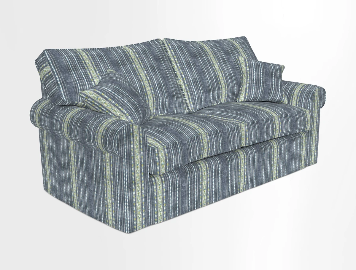Upperton Sofa Bed in Floral Linen Even So Verde