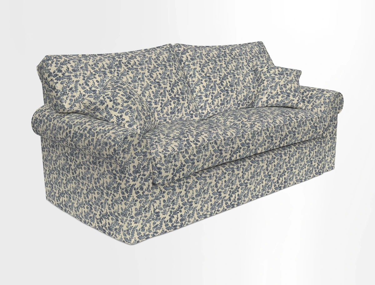 Upperton Sofa Bed in Floral Linen Even So Verde