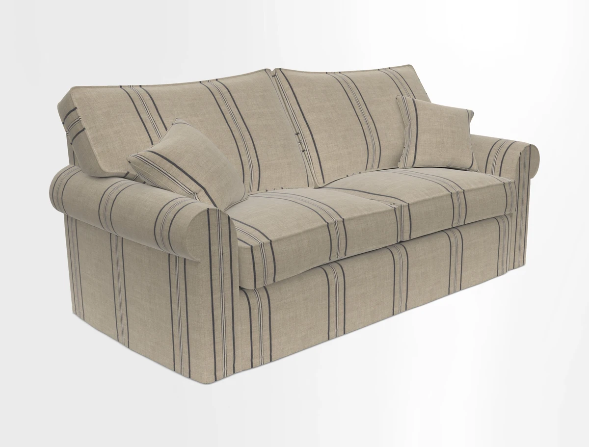Upperton Sofa Bed in Floral Linen Even So Verde