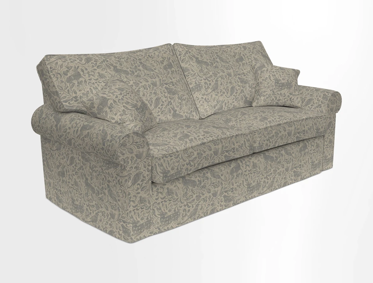 Upperton Sofa Bed in Floral Linen Even So Verde