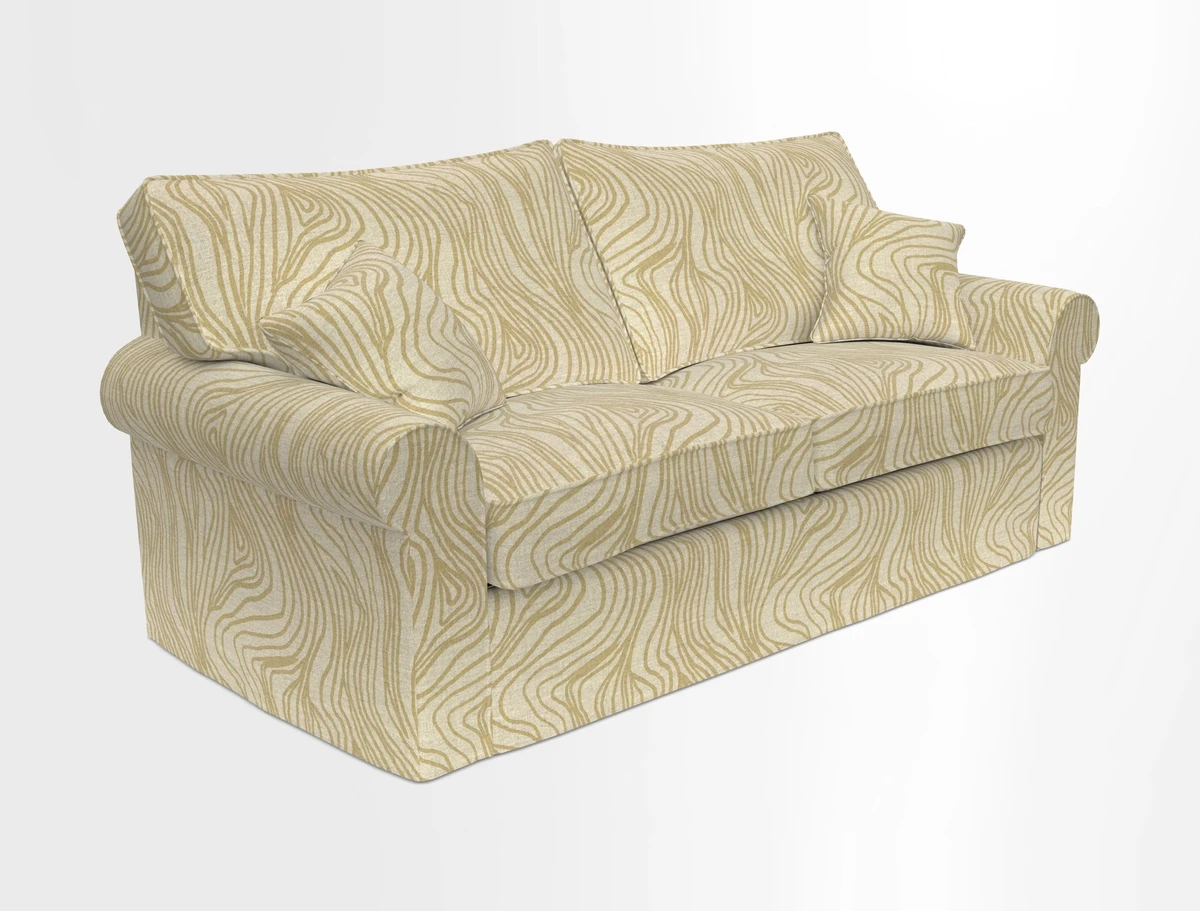 Upperton Sofa Bed in Floral Linen Even So Verde