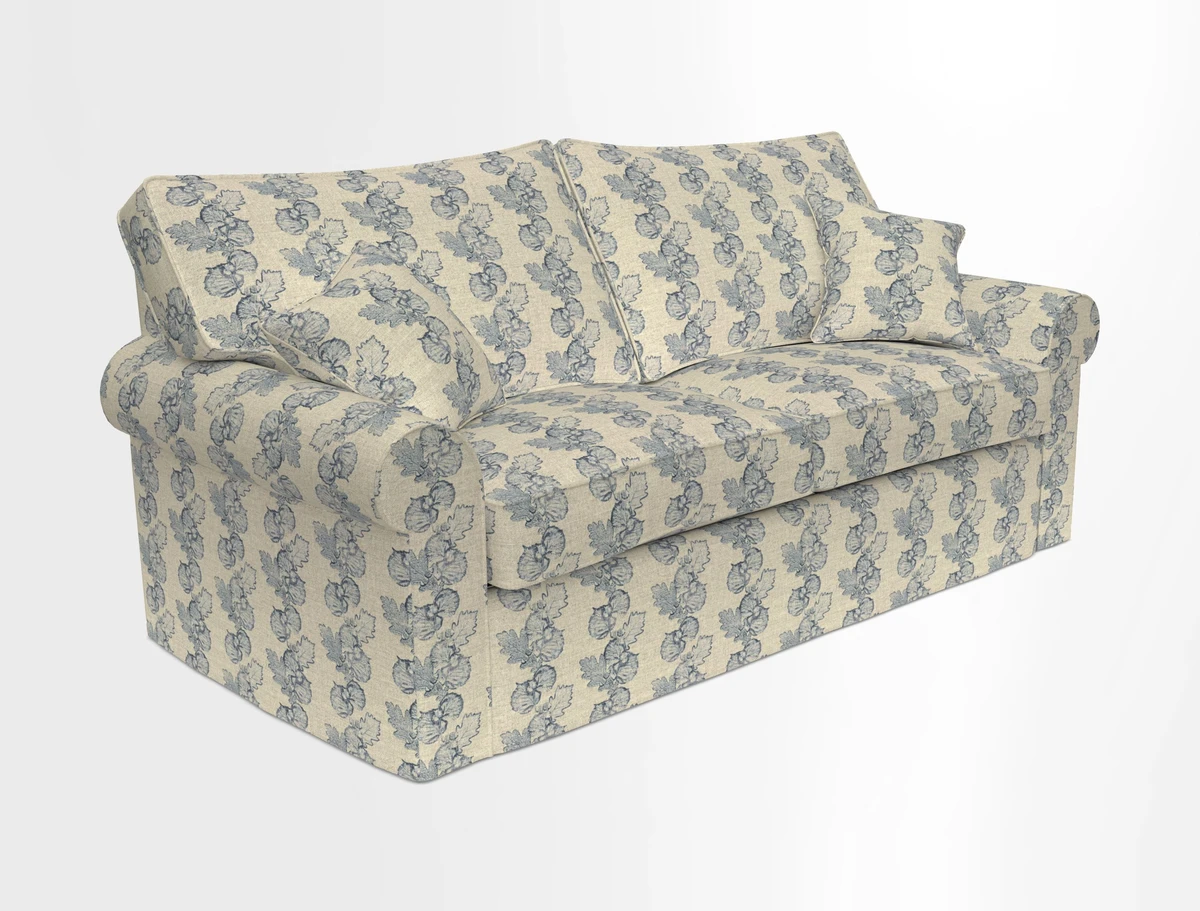 Upperton Sofa Bed in Floral Linen Even So Verde