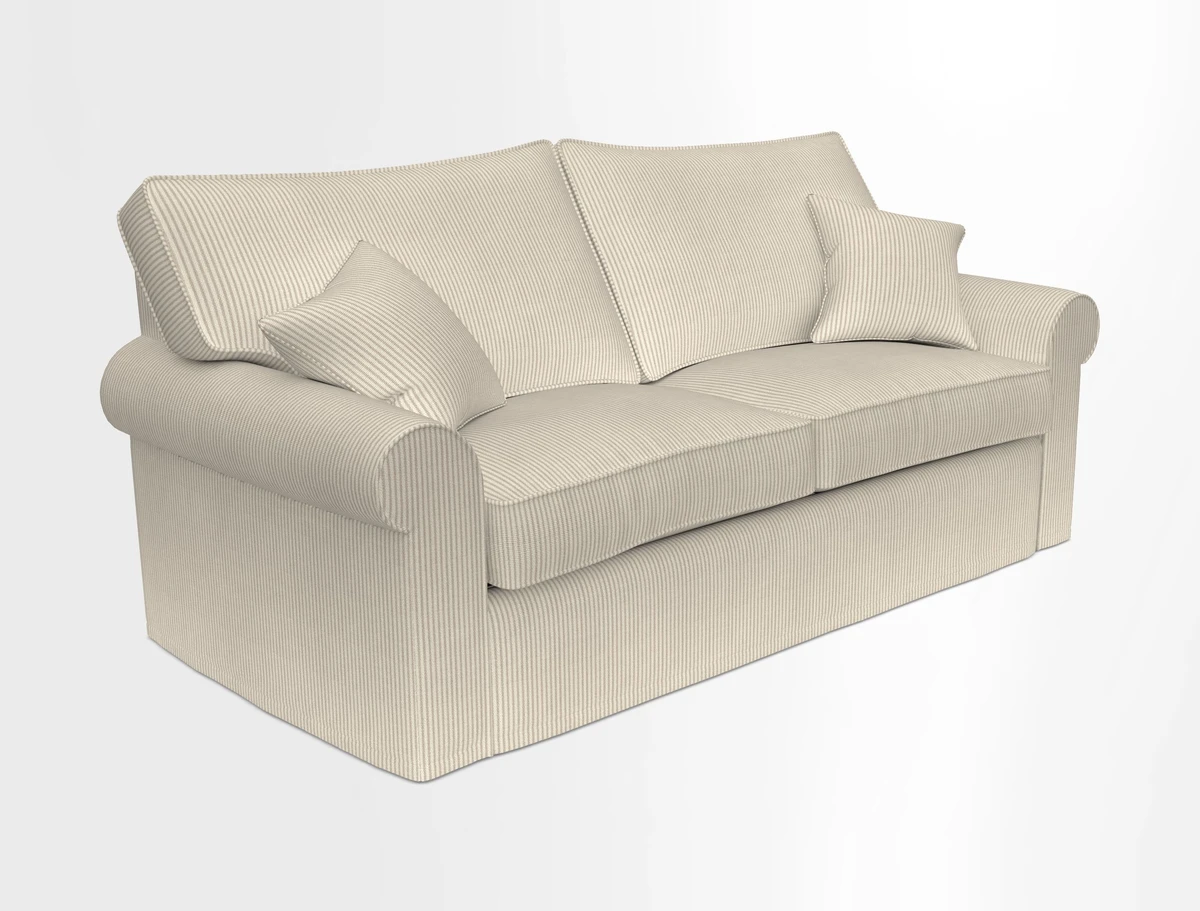 Upperton Sofa Bed in Floral Linen Even So Verde