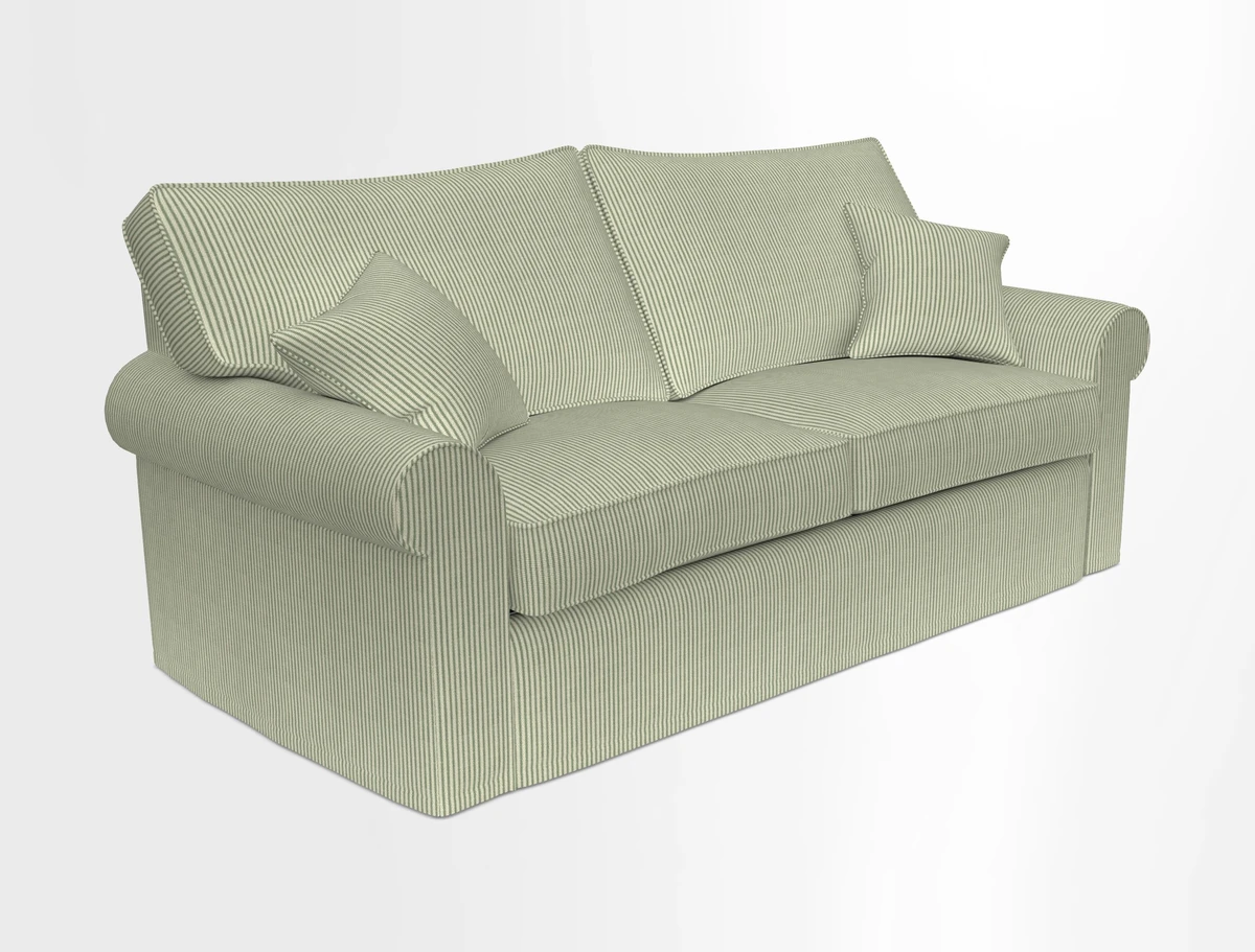 Upperton Sofa Bed in Floral Linen Even So Verde